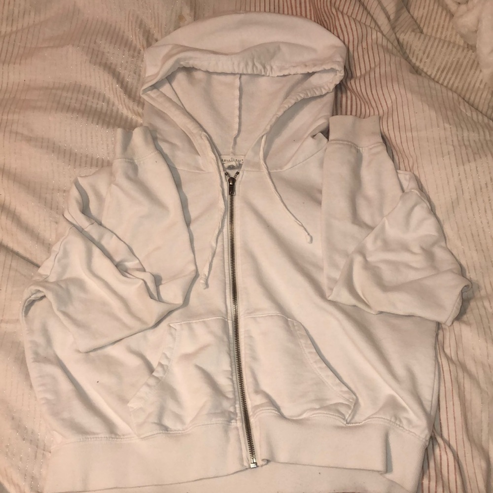 A cropped hoodie